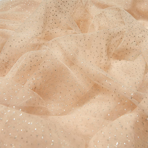 Champagne tulle glitter - 60",