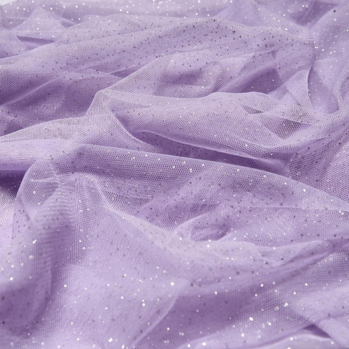 Light purple tulle glitter - 60",