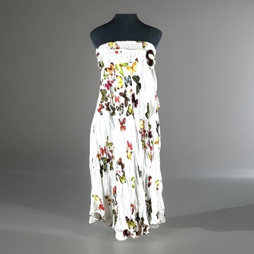 Butterfly print dress - print, or