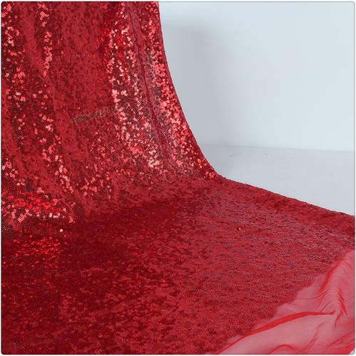 3mm red sparkle - 3mm, fabric