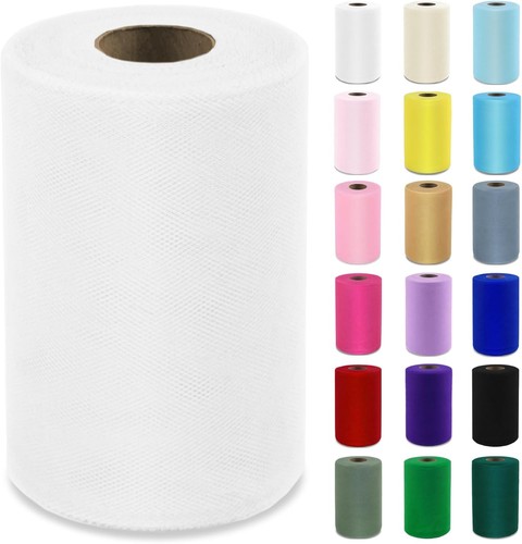 300ft white tulle fabric - tulle, 6
